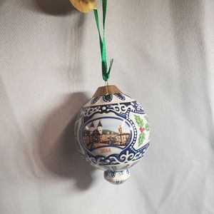 Danbury Mint Annual German 2014 Christmas Ornament The Old Bridge